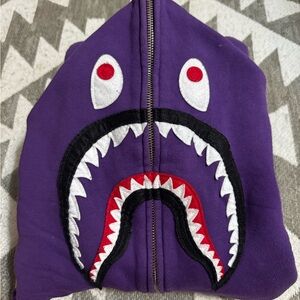 Bape Purple Full-Zip Hoodie